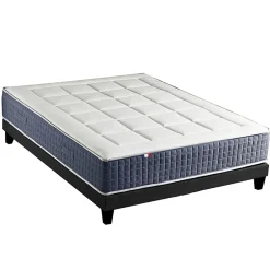 Idliterie Ensemble matelas ressort 7 zones et mémoire forme sommier 140x190 New