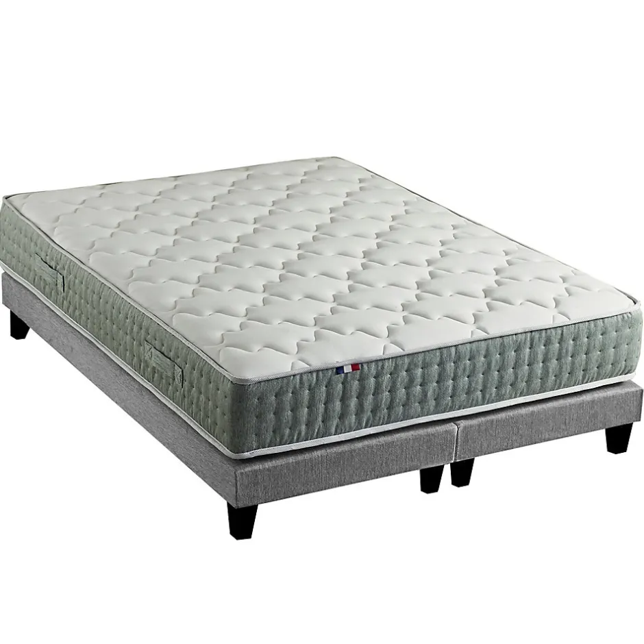 Idliterie Ensemble matelas ressort 7 zones face hiver/eté différente 2x80x200