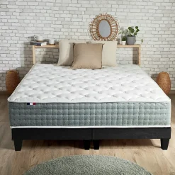 Idliterie Ensemble matelas ressort 7 zones face hiver/eté différente 2x90x200