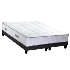 Idliterie Ensemble matelas ressorts 7 zones sommier 2x80x200 Online
