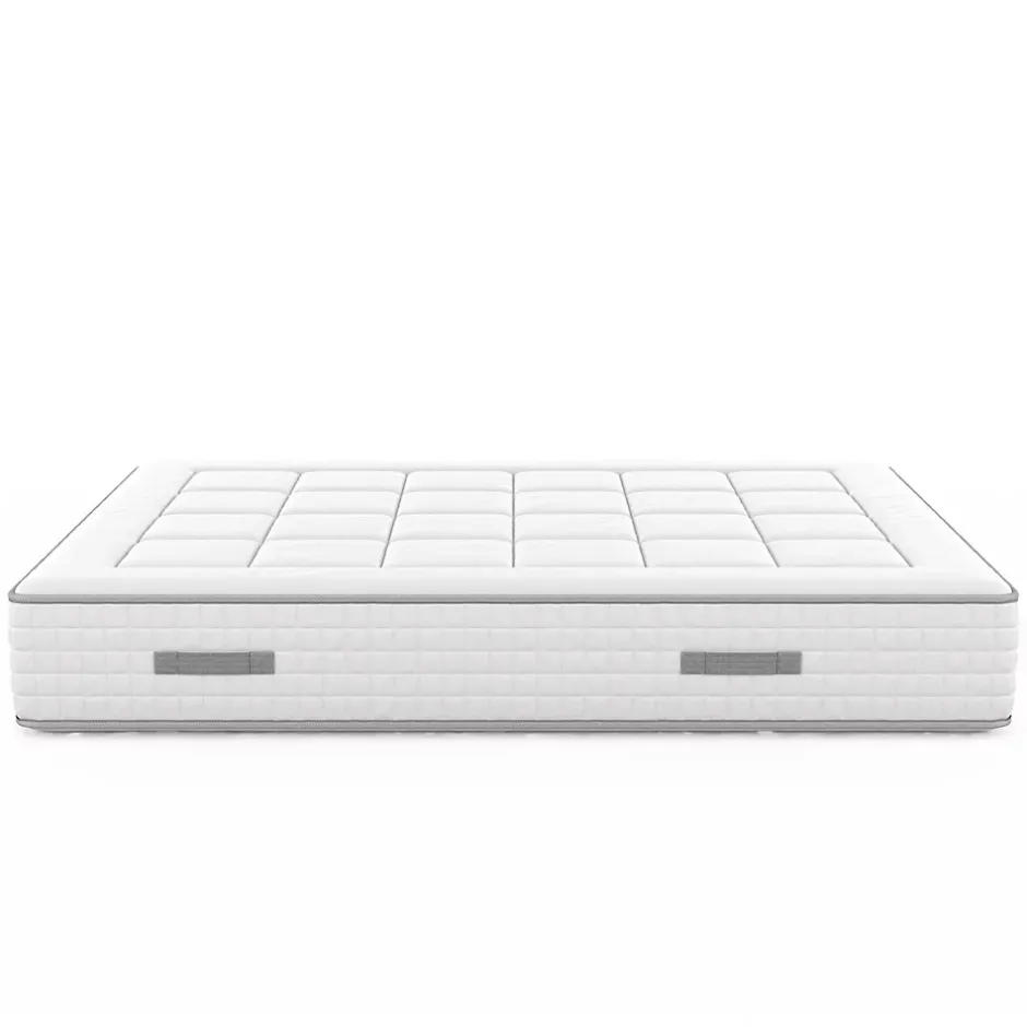 Idliterie Ensemble matelas ressorts 7 zones PALACIO + sommier en kit beige lattes flexibles 160x200 Outlet