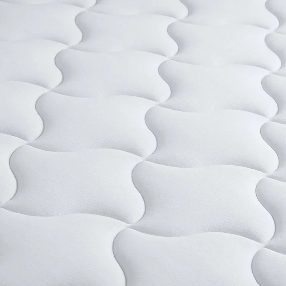 Idliterie Ensemble Matelas Ressorts + Mémoire de forme + sommier ELOISE - Made in France 140x190, Sommier - Gris chiné