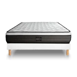 Prestige Literie Ensemble Mémoire de forme de confort Ferme avec sommier kit