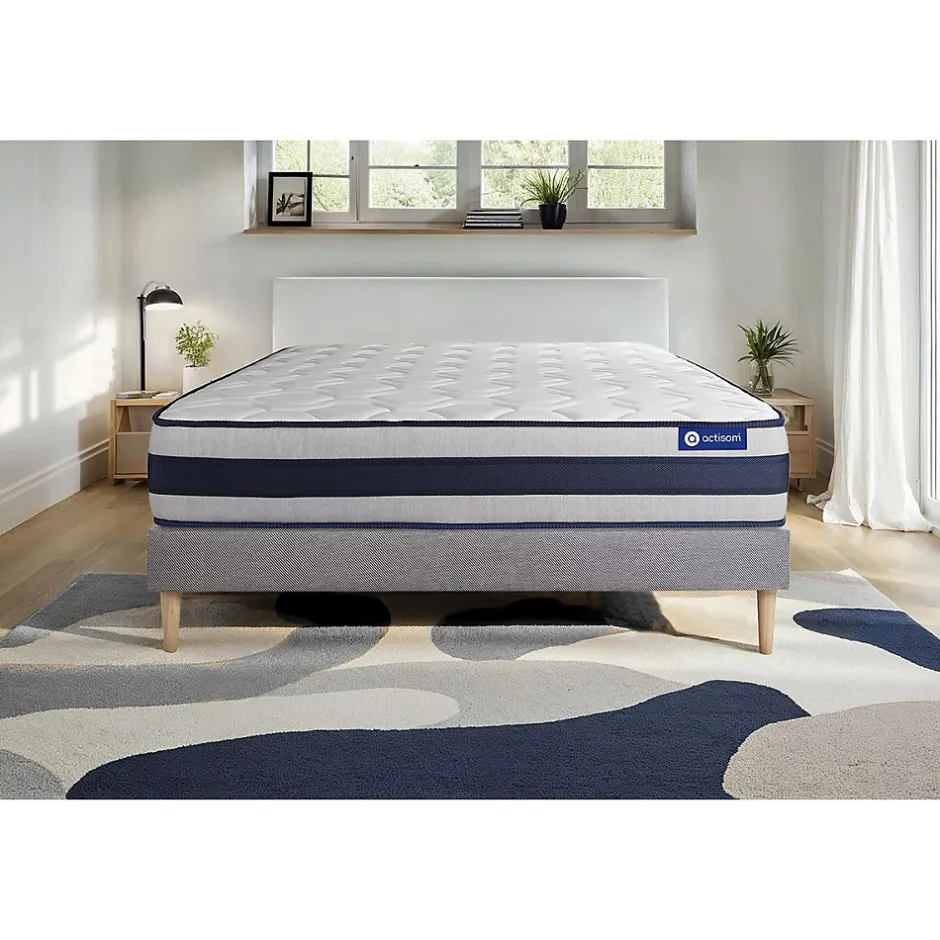 Actisom Ensemble Mémoire de forme de confort Ferme avec sommier kit