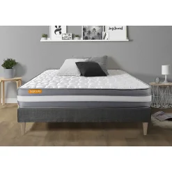 Sept Nuits Ensemble Mémoire de forme de confort Ferme avec sommier kit