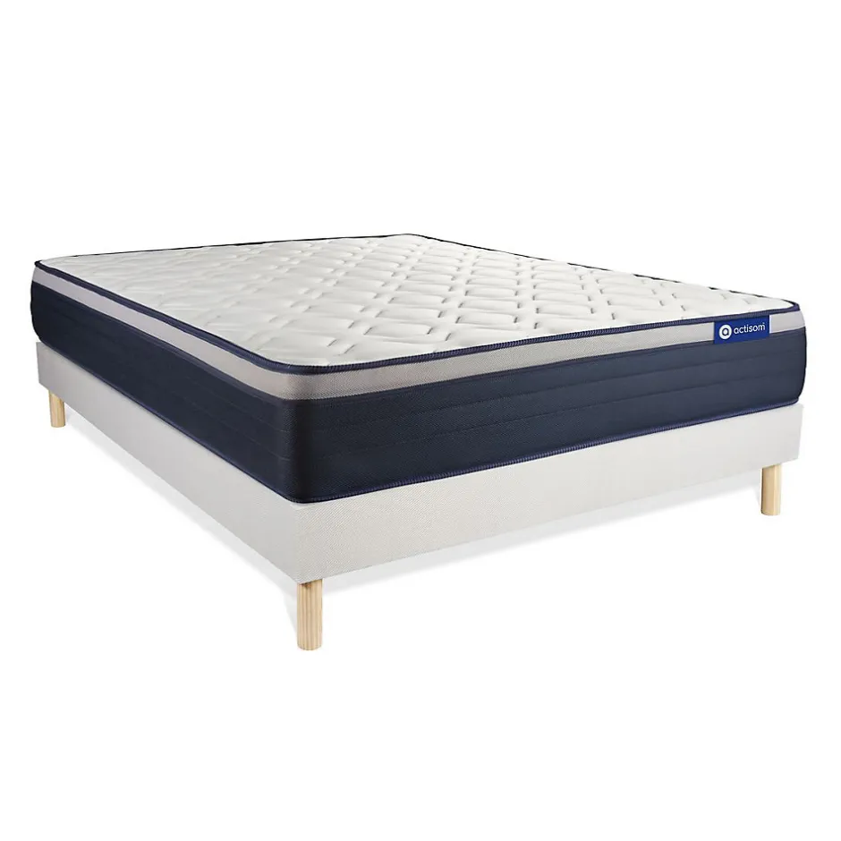Actisom Ensemble Mémoire de forme de confort Ferme avec sommier kit
