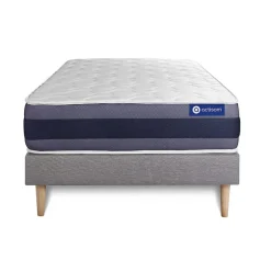 Actisom Ensemble Mémoire de forme de confort Equilibré avec sommier kit Discount
