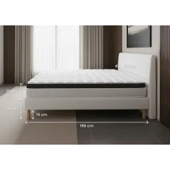 Prestige Literie Ensemble Mémoire de forme de confort Ferme avec sommier tapissier Sale