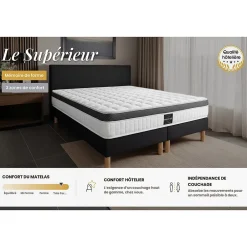 Prestige Literie Ensemble Mémoire de forme de confort Ferme avec sommier kit Online