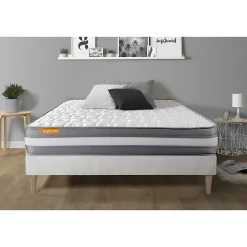 Sept Nuits Ensemble Mémoire de forme de confort Ferme avec sommier kit