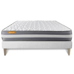 Sept Nuits Ensemble Mémoire de forme de confort Ferme avec sommier kit