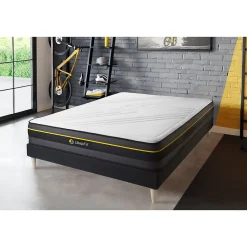 Sleepfit Ensemble Mémoire de forme de confort Ferme avec sommier kit Hot