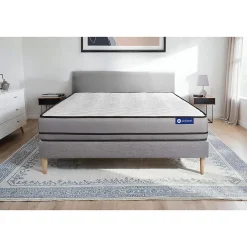 Actisom Ensemble Mémoire de forme de confort Très ferme avec sommier kit Best