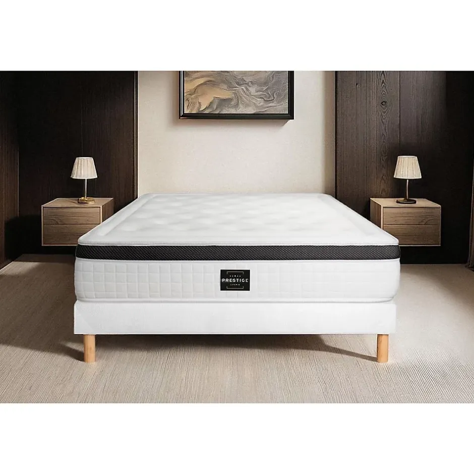 Prestige Literie Ensemble Mémoire de forme de confort Equilibré avec sommier kit Outlet