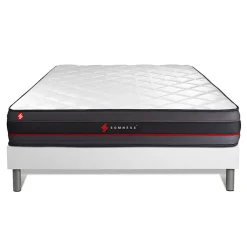 Somness Ensemble Mémoire de forme de confort Ferme avec sommier tapissier