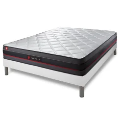 Somness Ensemble Mémoire de forme de confort Ferme avec sommier tapissier