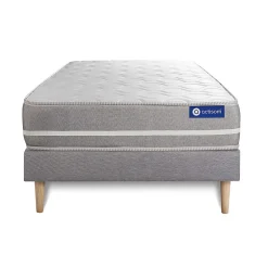 Actisom Ensemble Mémoire de forme de confort Equilibré avec sommier kit