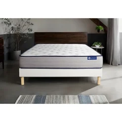 Actisom Ensemble Mémoire de forme de confort Ferme avec sommier kit