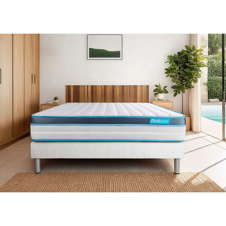 Bodycare Ensemble Mémoire de forme de confort Ferme avec sommier kit