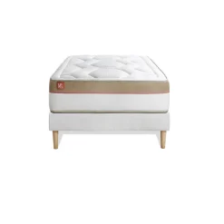 Marmottes & Co Ensemble Mémoire de forme de confort Ferme avec sommier tapissier