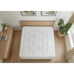 Marmottes & Co Ensemble Mémoire de forme de confort Equilibré avec sommier tapissier Discount