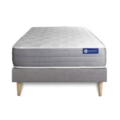 Actisom Ensemble Mémoire de forme de confort Mi-ferme avec sommier kit New