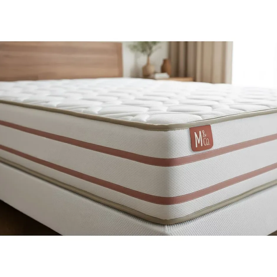 Marmottes & Co Ensemble Mémoire de forme de confort Très ferme avec sommier tapissier Clearance
