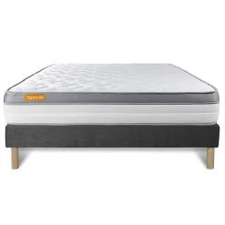 Sept Nuits Ensemble Mémoire de forme de confort Ferme avec sommier tapissier