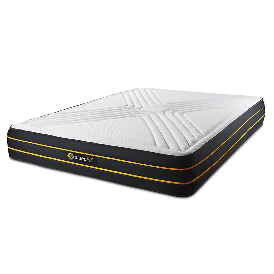 Sleepfit Ensemble Mémoire de forme et micro ressorts ensachés de confort Equilibré avec sommier tapissier