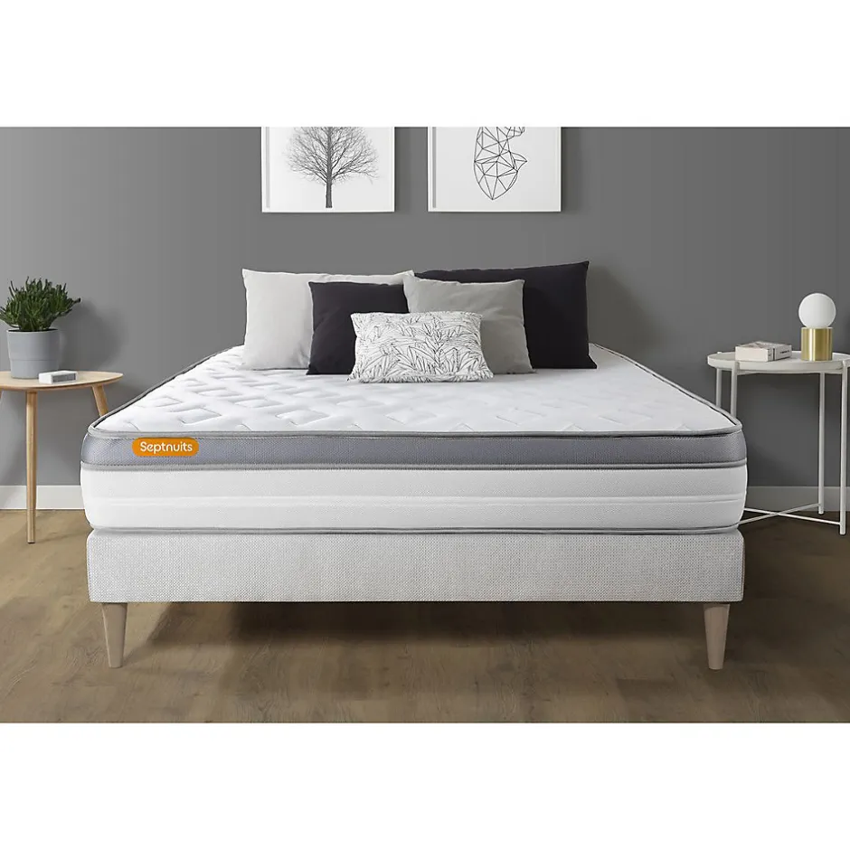 Sept Nuits Ensemble Mémoire de forme de confort Ferme avec sommier kit Clearance