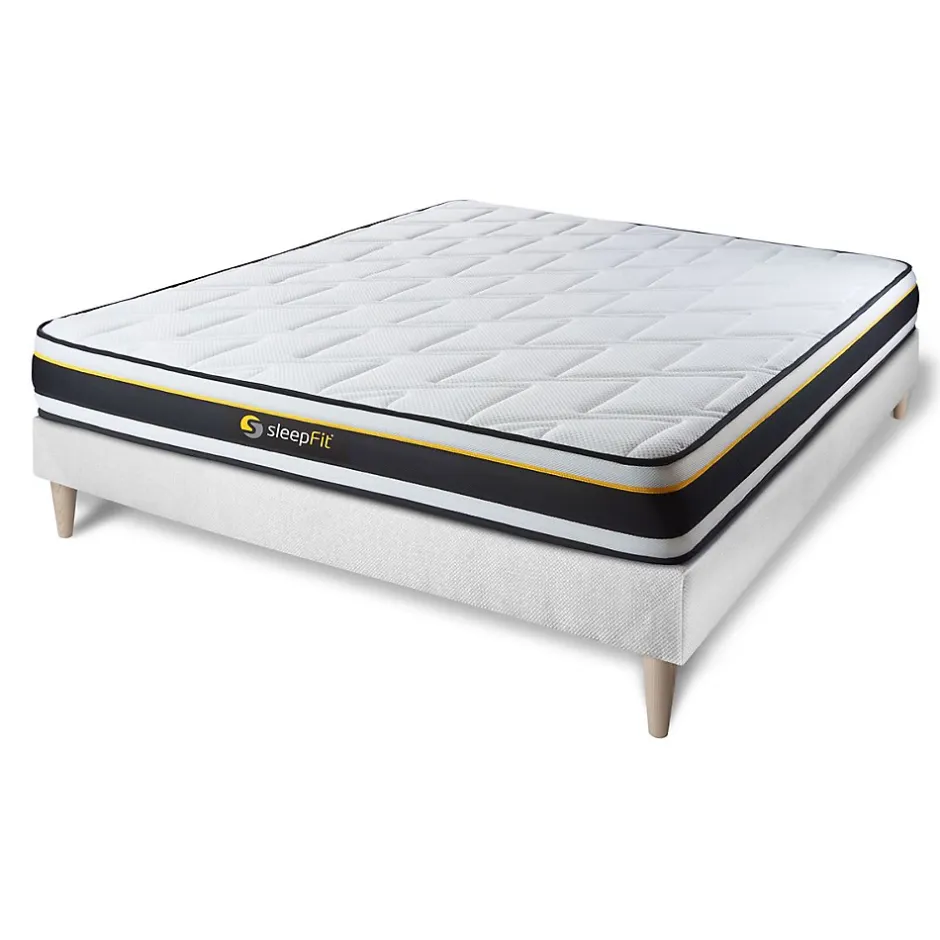 Sleepfit Ensemble Mousse de confort Très ferme avec sommier kit Hot