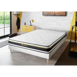 Sleepfit Ensemble Mousse de confort Très ferme avec sommier tapissier Hot