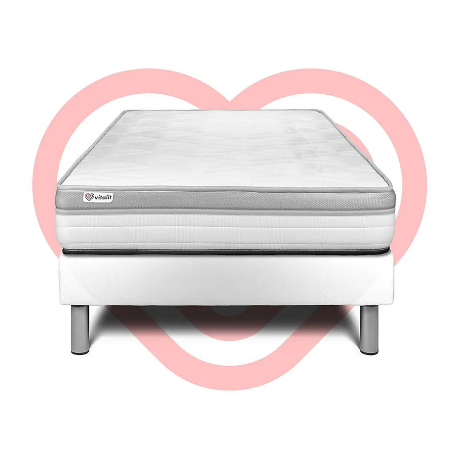 Vitalit Ensemble Mousse de confort Ferme avec sommier kit