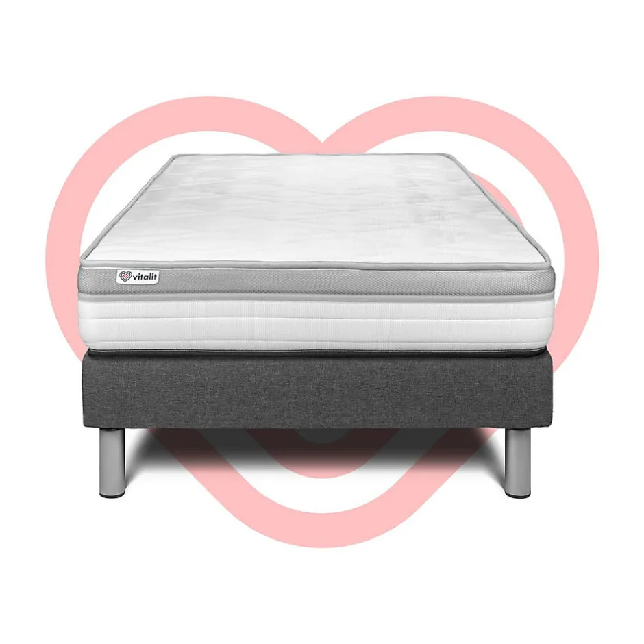 Vitalit Ensemble Mousse de confort Ferme avec sommier kit