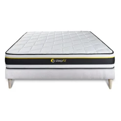 Sleepfit Ensemble Mousse de confort Très ferme avec sommier kit