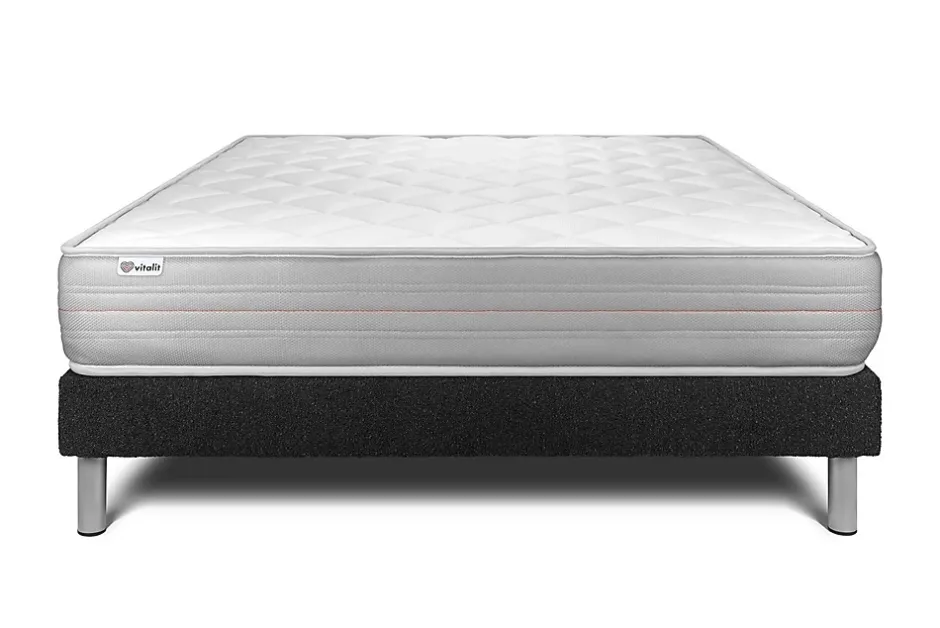 Vitalit Ensemble Mousse polyuréthane à mémoire de forme de confort Ferme avec sommier tapissier Best