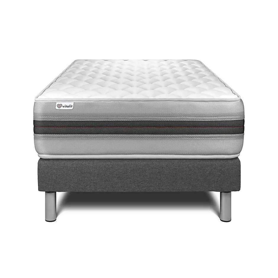 Vitalit Ensemble Mousse polyuréthane à mémoire de forme de confort Equilibré avec sommier kit Hot