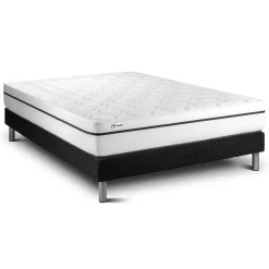 Vitalit Ensemble Mousse polyuréthane à mémoire de forme de confort Ferme avec sommier kit