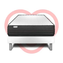 Vitalit Ensemble Mousse polyuréthane à mémoire de forme de confort Ferme avec sommier tapissier Outlet