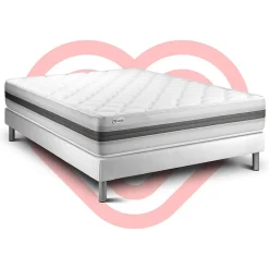 Vitalit Ensemble Mousse polyuréthane à mémoire de forme de confort Equilibré avec sommier tapissier Best