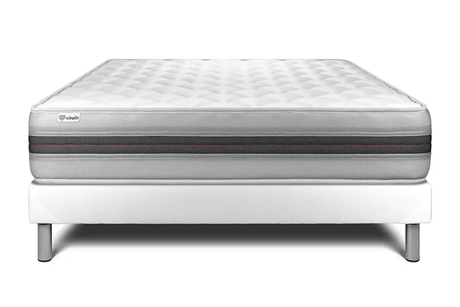 Vitalit Ensemble Mousse polyuréthane à mémoire de forme de confort Equilibré avec sommier tapissier Best