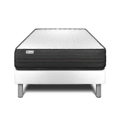 Vitalit Ensemble Mousse polyuréthane à mémoire de forme de confort Ferme avec sommier tapissier