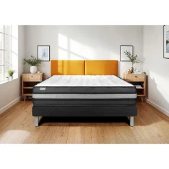 Vitalit Ensemble Mousse polyuréthane à mémoire de forme de confort Ferme avec sommier kit Discount
