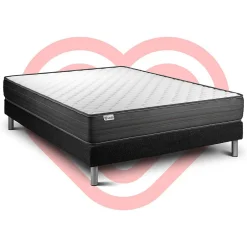 Vitalit Ensemble Mousse polyuréthane à mémoire de forme de confort Ferme avec sommier kit