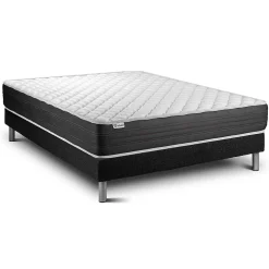 Vitalit Ensemble Mousse polyuréthane à mémoire de forme de confort Ferme avec sommier kit Discount