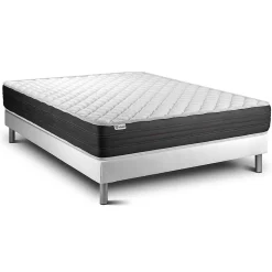 Vitalit Ensemble Mousse polyuréthane à mémoire de forme de confort Ferme avec sommier kit