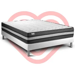 Vitalit Ensemble Mousse polyuréthane à mémoire de forme de confort Ferme avec sommier tapissier