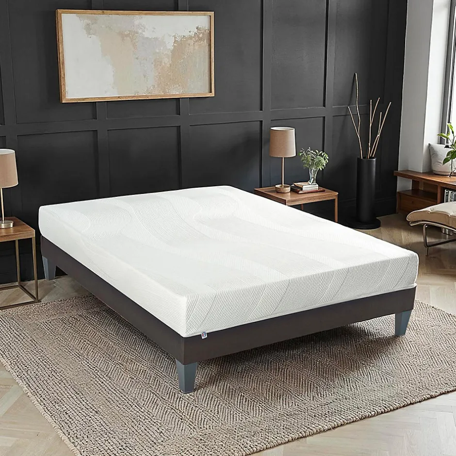 Bellecour Ensemble Paris 140x190 cm Matelas Mousse + Sommier Bois Outlet