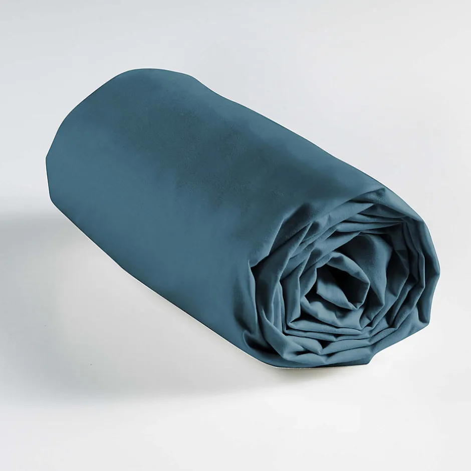 L'Effet Papillon Ensemble parure de couette 260x240 cm Alianor + drap housse 160x200 Bleu