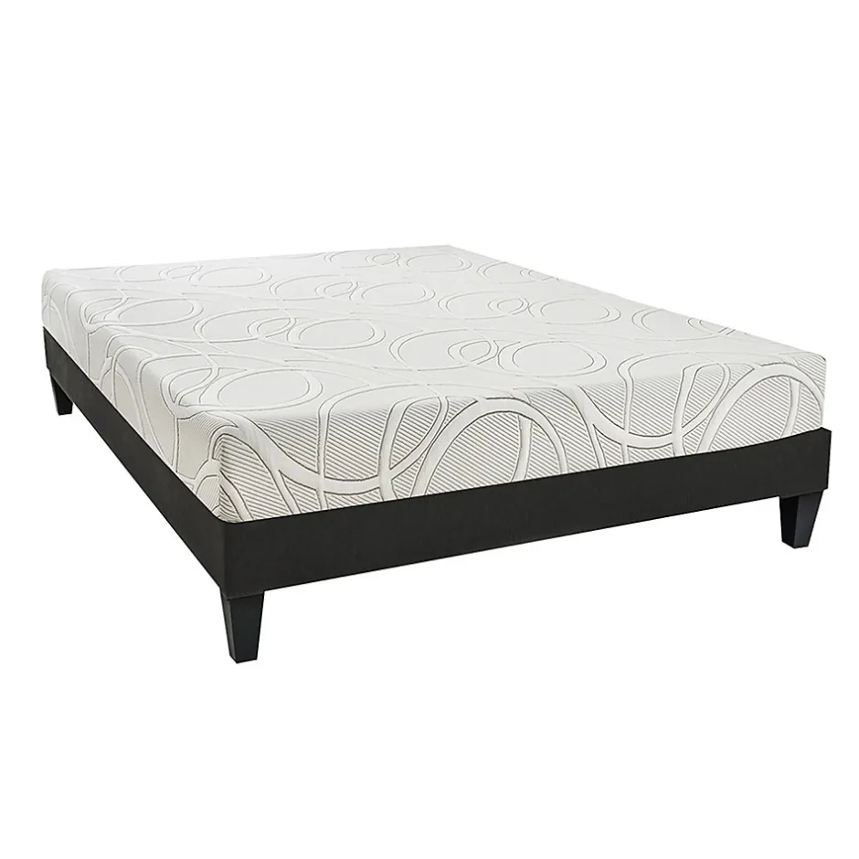 Olympe Literie Ensemble Poséidon 140x190 cm Matelas Mousse + Sommier Bois
